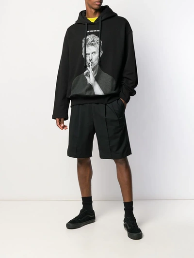 Ih Nom Uh Nit David Bowie Print Hoodie In Black