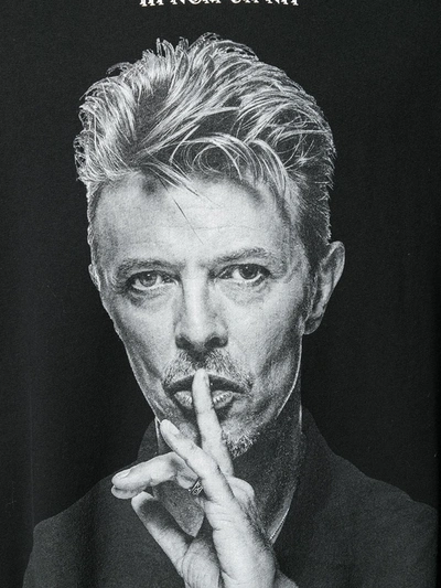 Ih Nom Uh Nit David Bowie Print Hoodie In Black