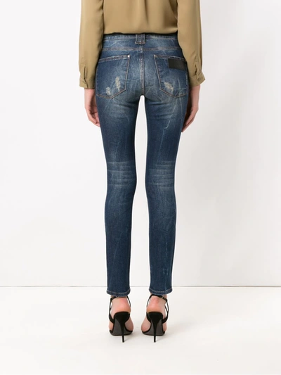 Shop Amapô Rocker One Skinny Jeans In Blue