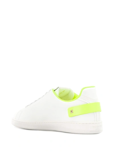 Shop Valentino Backnet Vlogo Sneakers In White