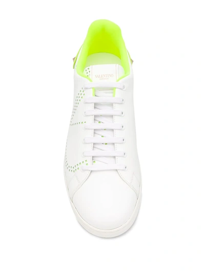 Shop Valentino Backnet Vlogo Sneakers In White