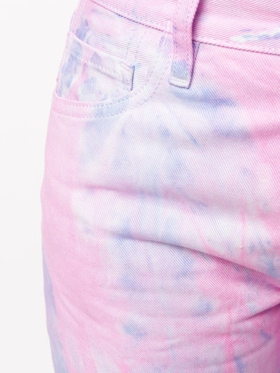 Shop Aries Lilly Tie-dye Jeans In Pink