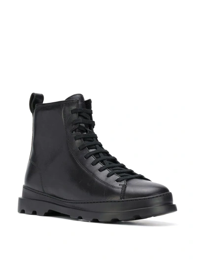 Camper Brutus Lace-up Boots In Black