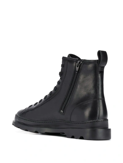 Camper Brutus Lace-up Boots In Black