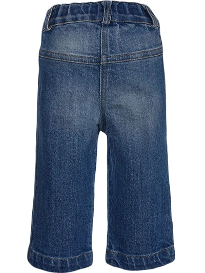 Shop Lapin House Bow Front Straight Leg Jeans In Blue