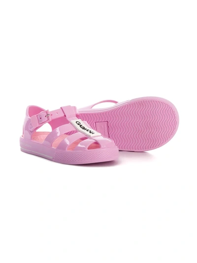 Shop Dolce & Gabbana Branded Jelly Shoes In Pink