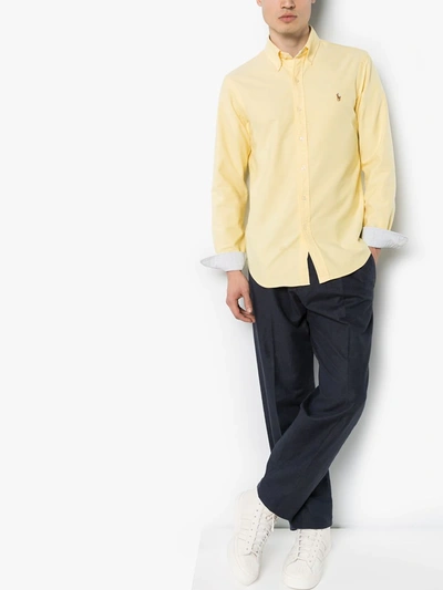 Polo Ralph Lauren Traditional Oxford Shirt Button-down Collar In Yellow