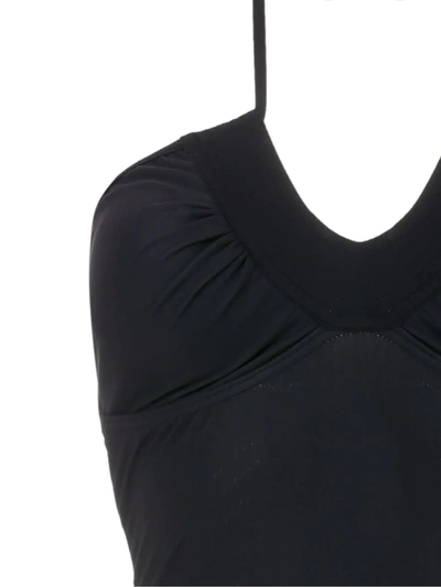 Amir Slama Gathered Open Back One Piece In Black