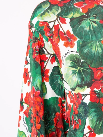 Shop Dolce & Gabbana Portofino Print Blouse In Green
