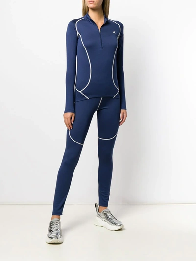 Shop Perfect Moment Thermal Half-zip Jumper In Blue
