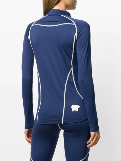 Shop Perfect Moment Thermal Half-zip Jumper In Blue