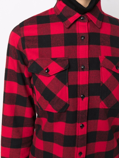 Shop Woolrich Pemberton Checked Long-sleeve Shirt In Rot