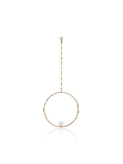 Shop Anissa Kermiche Rondeur Perlee Chain Earring In Gold