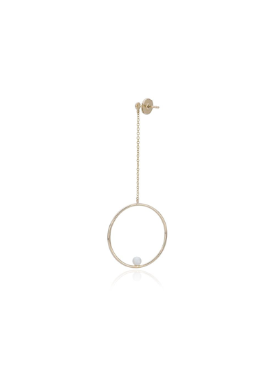 Shop Anissa Kermiche Rondeur Perlee Chain Earring In Gold
