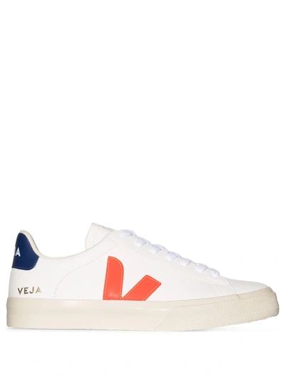 Veja Campo Textured-leather Sneakers In White | ModeSens