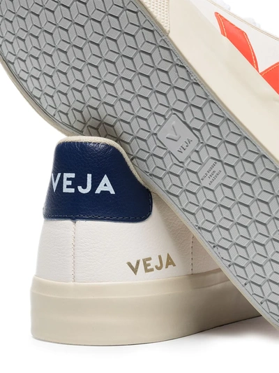 Shop Veja Campo Low Top Sneakers In White
