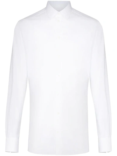Shop Dolce & Gabbana Formal Button-up Shirt In White