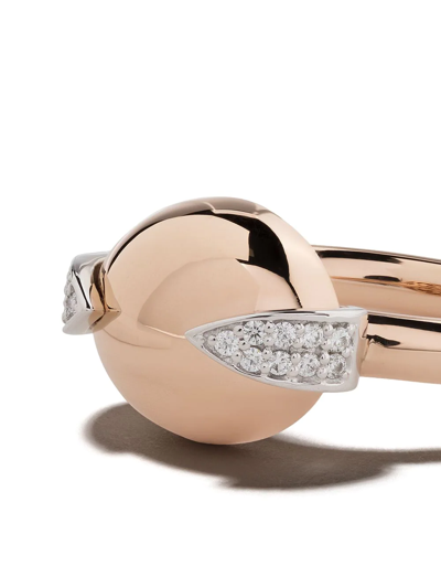 Shop Botier 18kt Rose Gold Earth Diamond Ring In 18 Ct. Rose Gold