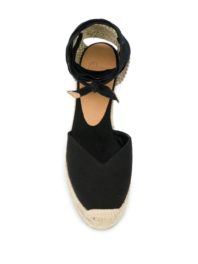 CASTAÑER CHIARA HEELED ESPADRILLES - 黑色