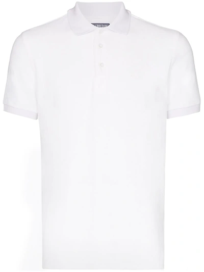 Shop Vilebrequin Pacific Polo Shirt In White