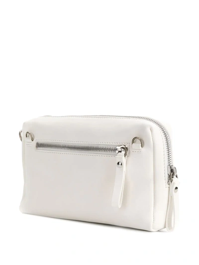Shop Marsèll Embossed Logo Clutch Bag In White