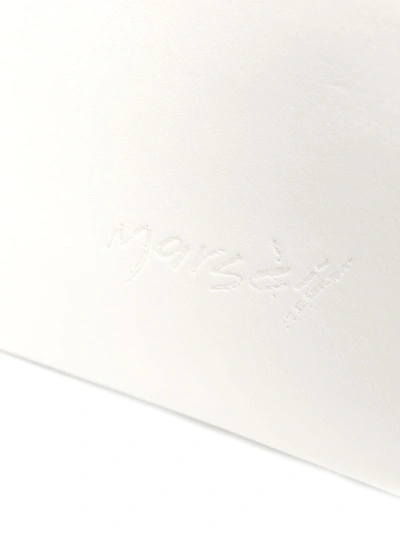 Shop Marsèll Embossed Logo Clutch Bag In White