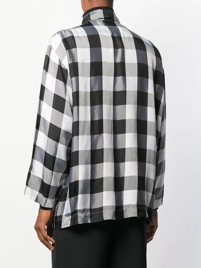 Pre-owned Comme Des Garçons Lightweight Checked Shirt In Black