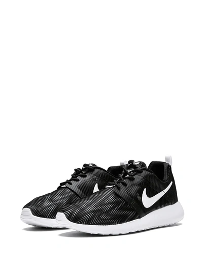 Shop Nike Roshe One Flight Weight Sneakers In Black