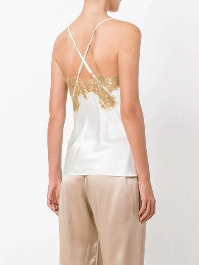 Gilda & Pearl Gina Silk Lace Camisole In White