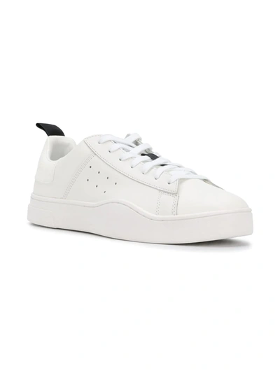 Shop Diesel S-clever Low Sneakers In White