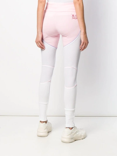 Shop Philipp Plein Geometric Jogging Leggings In Pink