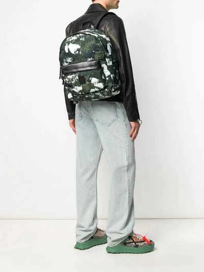 Shop Marcelo Burlon County Of Milan Camouflage Backpack In Green