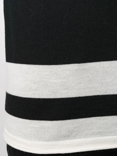 Shop Paura Stripe Detail Jumper In Black