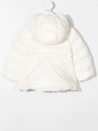 Shop Moncler Padded Zip-up Down Jacket In Neutrals