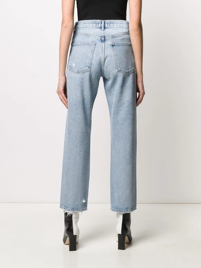 Shop Agolde High-waist Boyfriend Jeans In Blue