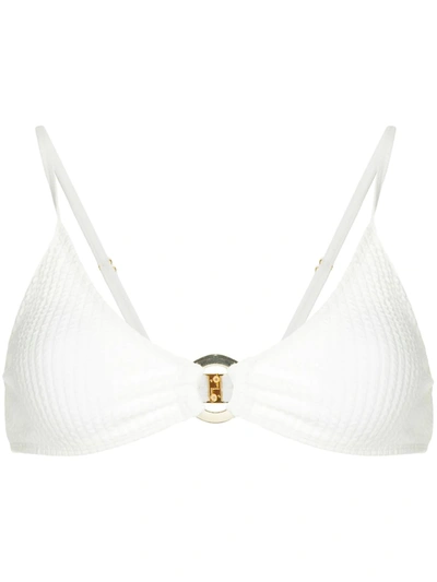 Shop Duskii Long Island Bikini Top In White