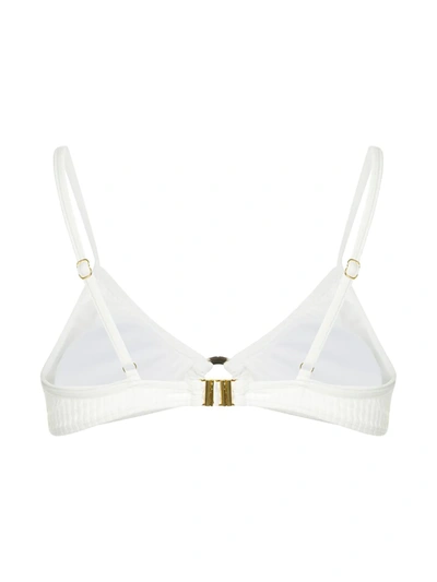 Duskii Long Island Bikini Top In White