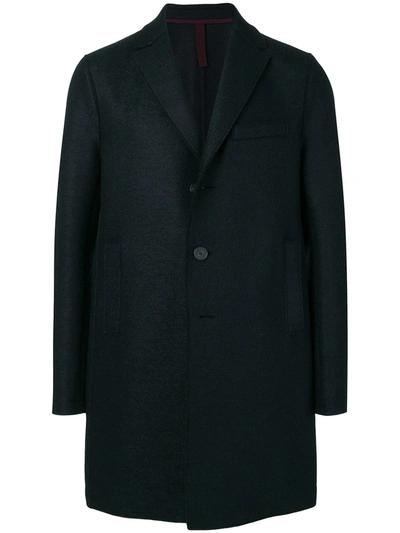 Shop Harris Wharf London One Button Single Breasted Coat In Blue