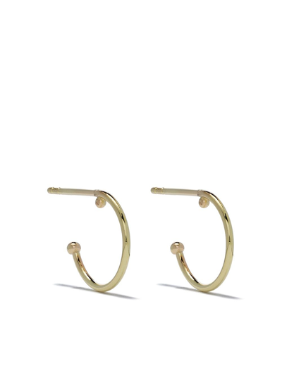 Wouters & Hendrix Gold 18kt Yellow Gold Ball Hoop Earrings In Yellow Gold