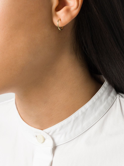 Wouters & Hendrix Gold 18kt Yellow Gold Ball Hoop Earrings In Yellow Gold