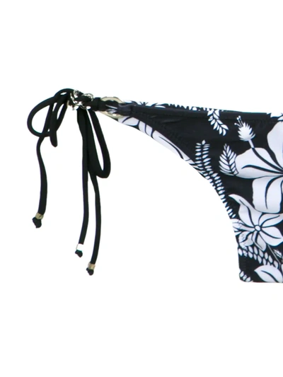 Shop Amir Slama Floral Print Bikini Set In Preto