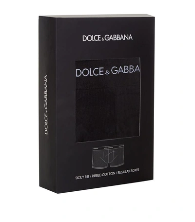 Shop Dolce & Gabbana Ribbed Regular Boxer