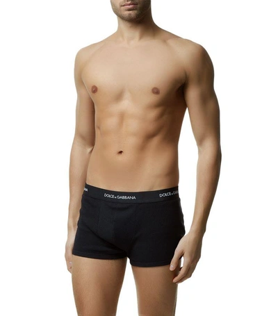 Shop Dolce & Gabbana Ribbed Regular Boxer