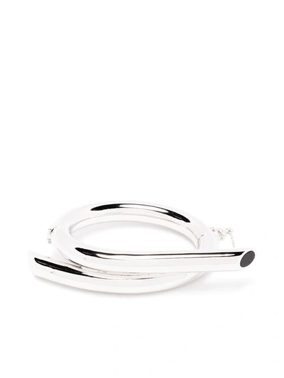Ambush Pipe Stone Bracelet In Silver
