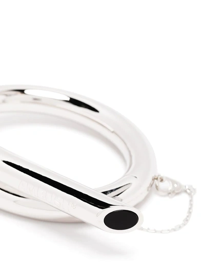 Ambush Pipe Stone Bracelet In Silver