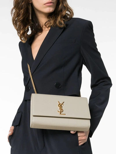 Saint Laurent Grain de Poudre Monogram Kate Small Crossbody Bag