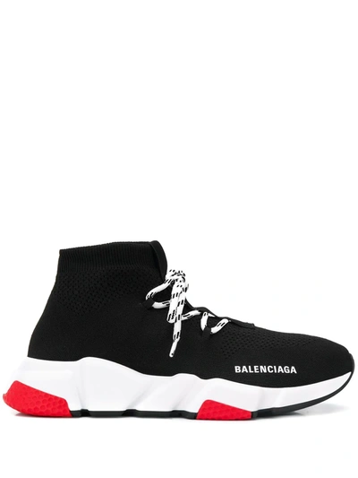 BALENCIAGA SPEED LACE-UP SNEAKERS - 黑色