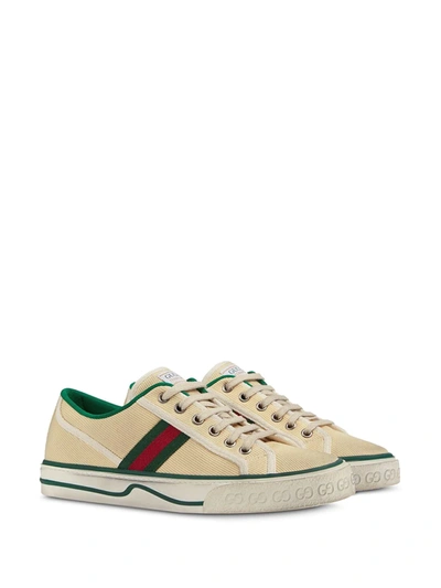 Shop Gucci Tennis 1977 Low-top Sneakers In Neutrals