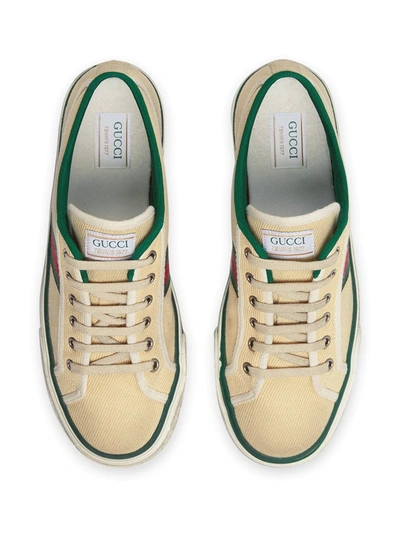 Shop Gucci Tennis 1977 Low-top Sneakers In Neutrals