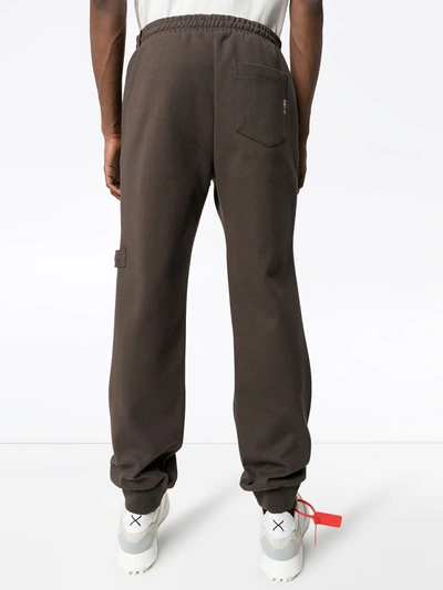 Ader Error Drawstring-detail Logo Track Pants In Grey